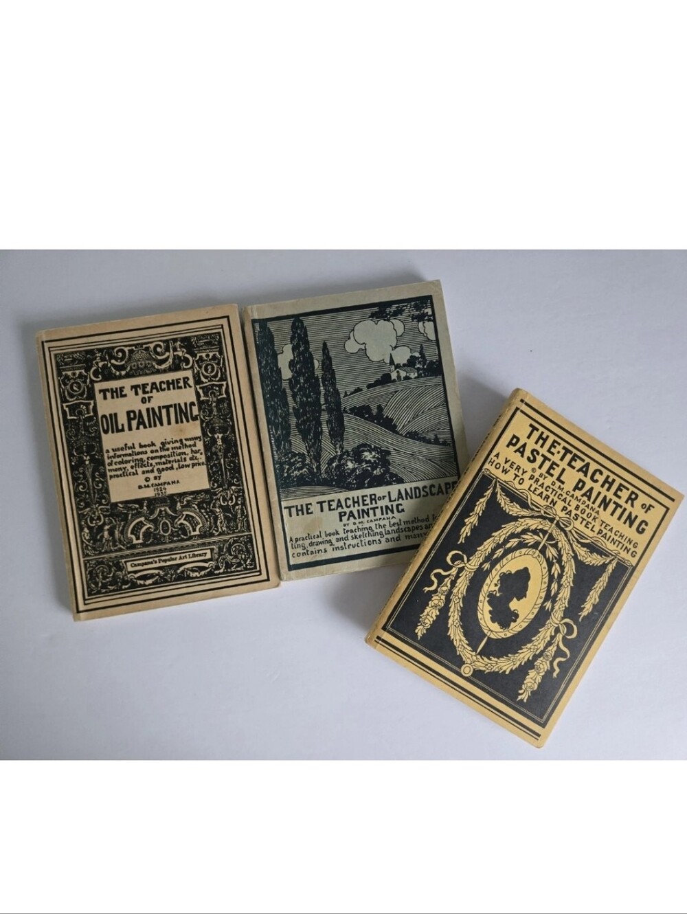 Campana's Popular Art And Teacher Book Lot 1920s Vintage